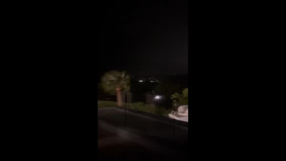 Powerful winds of Hurricane Imelda sweep through Paget, Bermuda