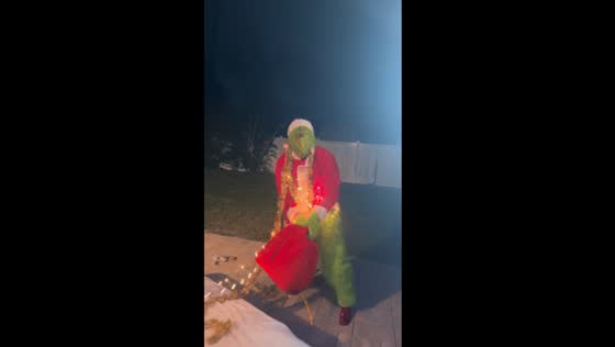 The Grinch's surprise attack: pillow-powered Christmas mayhem in Clearwater!