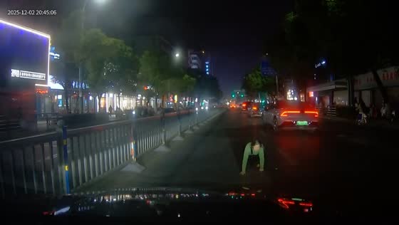 Unusual roadside encounter in Jiangxi, China
