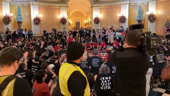 Protesters halt California State Capitol session, demand Gaza ceasefire