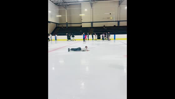 Person falls while ice skating at The Grove Mall in Pretoria, South Africa