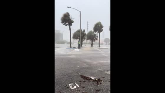 Hurricane Debby brings strong winds to Madeira Beach, Florida