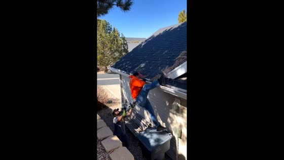Man crashes into garbage bin while attempting roof jump in Cedar, Arizona