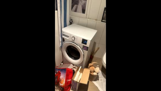 Washing machine shakes uncontrollably in Lucerne, Switzerland