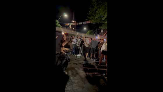 Festival-goer falls during rope jump at Oktoberfest in Córdoba, Argentina