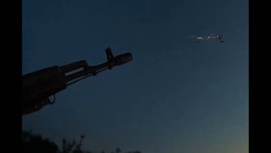 Russian soldier downs Ukrainian FPV drone in mid-motion attack
