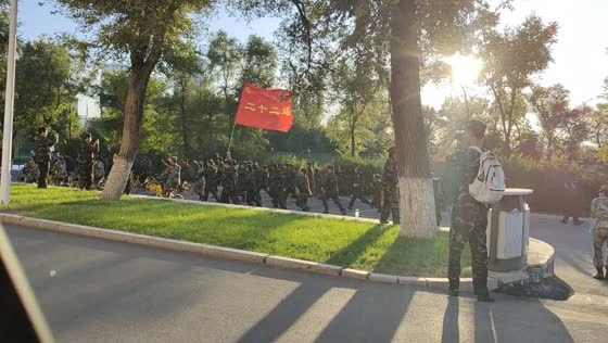 Jilin Agricultural University college students combine cycling and combat in military training