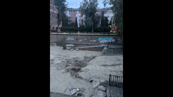 Genil River rises near Puente Verde in Andalusia, Spain