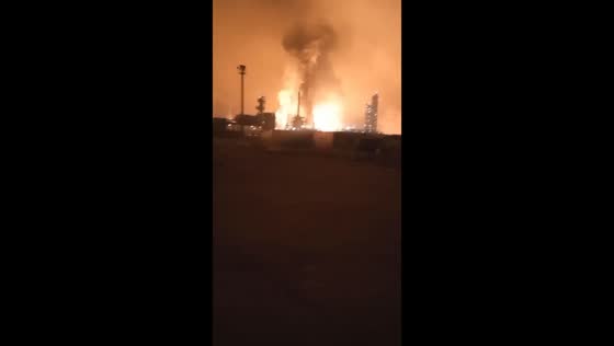 Drone strikes trigger fires at oil and gas facilities in Astrakhan, Russia