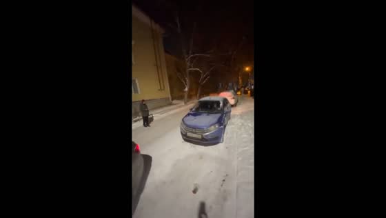 Drunk driver rams car and hits pedestrian in Beloretsk, Russia