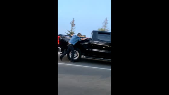 Hit-and-run suspect falls trying to escape in Calgary, Alberta, Canada