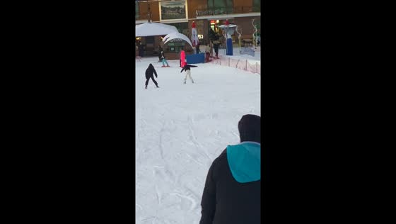 First-time skiing adventure: unforgettable downhill tumble in Bakuriani, Georgia