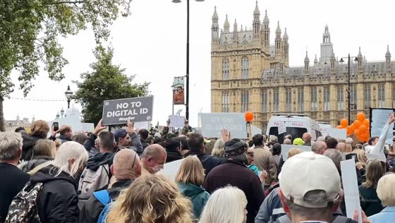 Thousands march in London to oppose digital ID system, UK