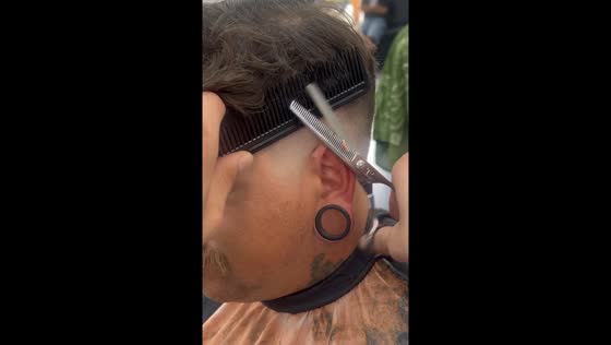 Barber accidentally snips customer's ear while cutting hair in Corona, CA