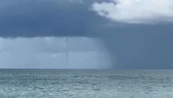 Waterspout spotted off Caspersen Beach in Florida, USA