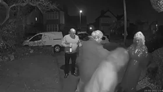 Parents and grandparents caught on camera returning home drunk