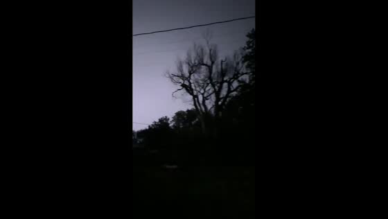 Thunderstorm lights up the night in Surprise, Nebraska