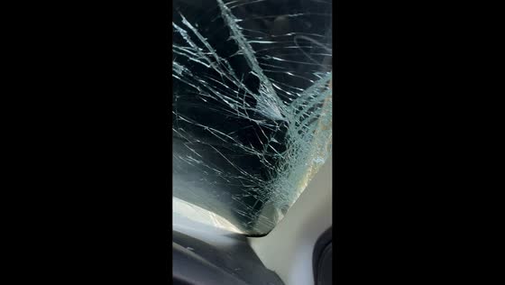 Car bonnet flies off while driving and hits windshield in Bath, England, UK