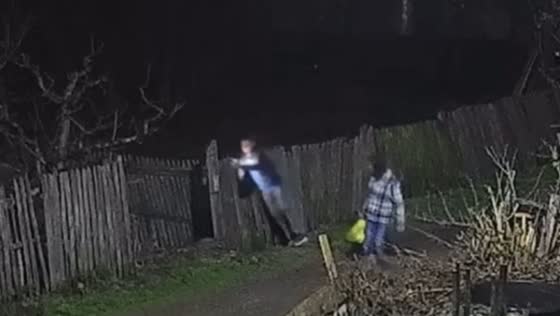 Person falls through fence during nighttime walk in Buzău, Romania