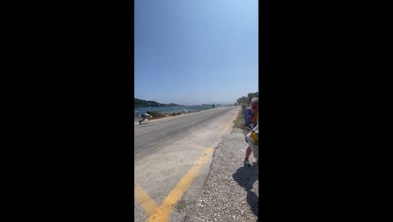 Woman falls from jet blast during plane takeoff in Skiathos, Greece