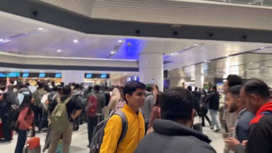 Chaos at Delhi Airport amid IndiGo flight disruptions in New Delhi, India