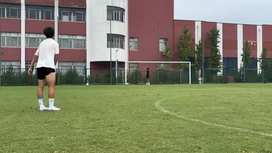 Football strike shatters window in Jilin Province, China