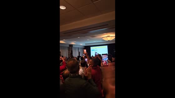 Supporters celebrate Dr. Adam Hamawy’s primary victory in New Jersey, USA