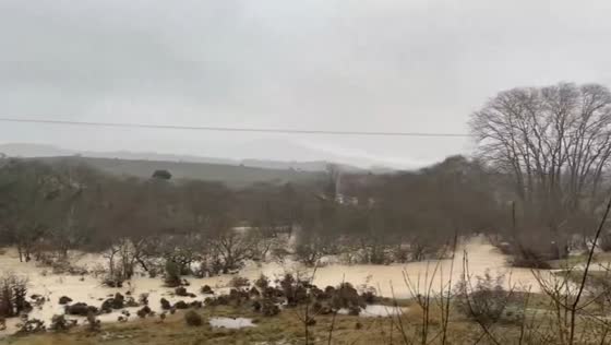 Severe flooding engulfs Val de Londres valley near Pic Saint-Loup in Hérault, France