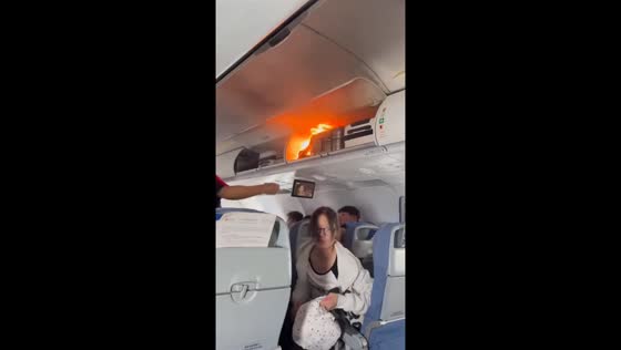 Lithium battery fire on flight CA139 in Shanghai, China