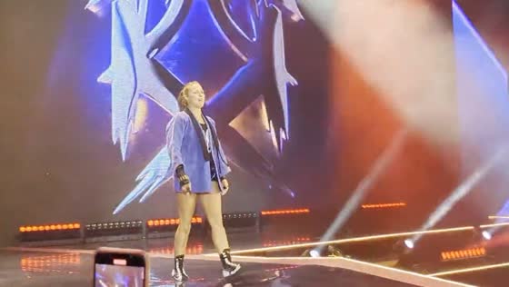 Ronda Rousey takes center stage: captivating entrance at Kia Forum, Inglewood