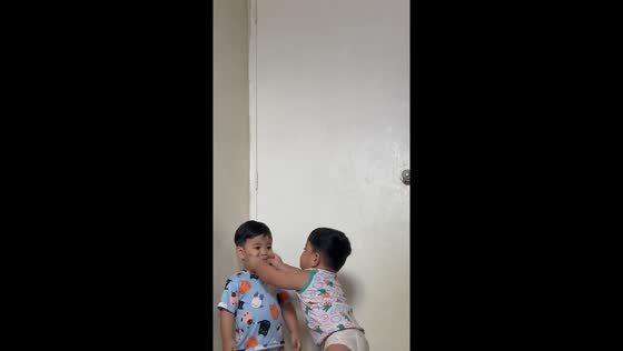 Twin toddler tease: sibling shenanigans in Pagsanjan