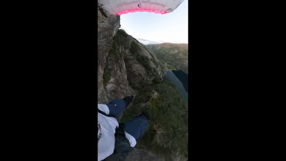 Skydiver crashes into trees after low jump in Lysebotn, Norway