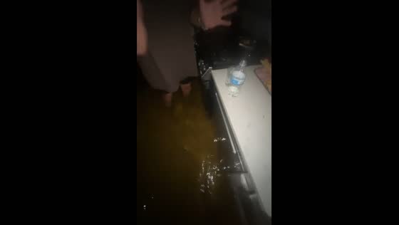 House flooded in Tampa, Florida due to Hurricane Helene