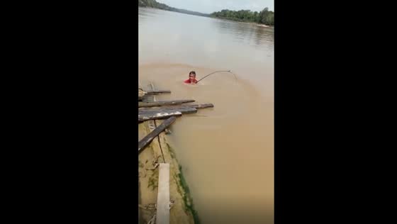 Unforeseen splash: a fishing expedition in Borneo takes an unexpected turn