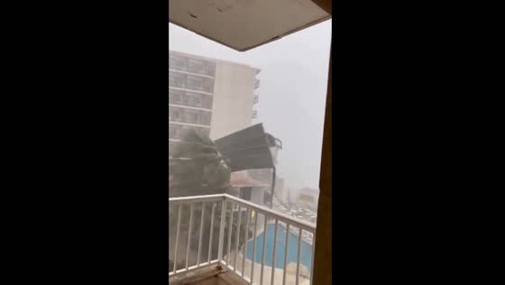 Majorca mayhem: hurricane-force winds and torrential rain wreak havoc on the sunny island paradise