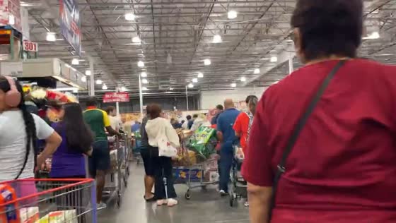Long lines at Costco in Orlando as residents prepare for Hurricane Milton