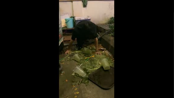 Unexpected slip: man's sudden fall leaves a mess in Hanoi, Vietnam