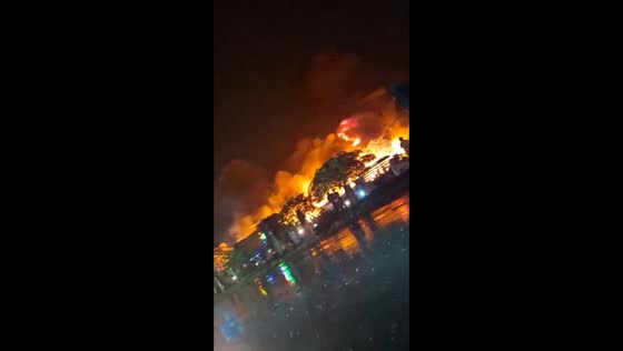 Massive fire destroys Rawat Bazar in Islamabad, Pakistan