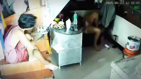 Security video captures 4.6 magnitude earthquake in Valenzuela, Philippines