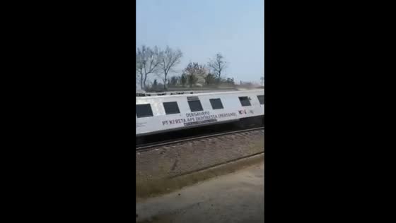 Terrifying train derailment and collision in Yogyakarta, Indonesia