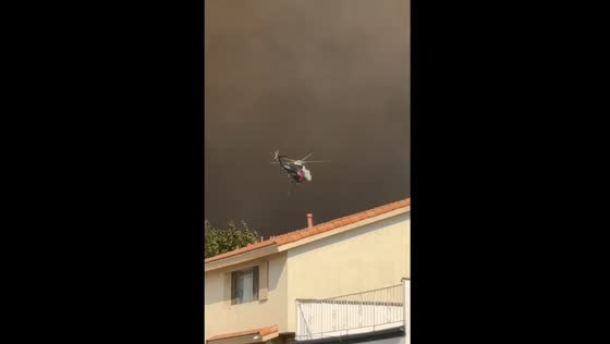 Mountain fire sends smoke over Camarillo Heights, Southern California