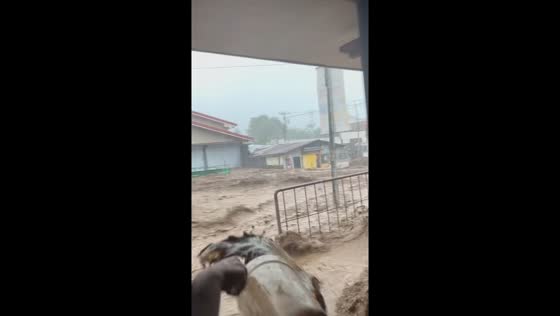 Typhoon Tino causes severe flooding in Canlaon, Negros Oriental, Philippines