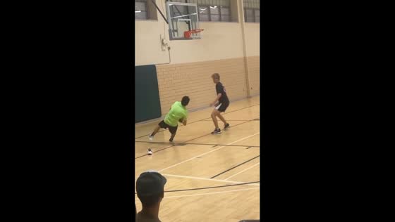 Player slips and loses shoe during basketball game in Michigan, USA