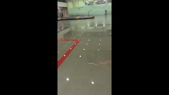 Severe flooding at Benito Juárez International Airport in Mexico