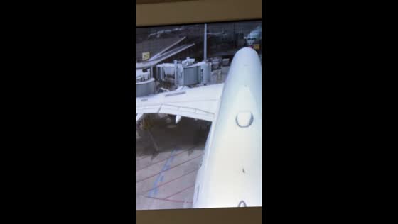 China Eastern A350 clips bridge during taxiing in Shanghai, China