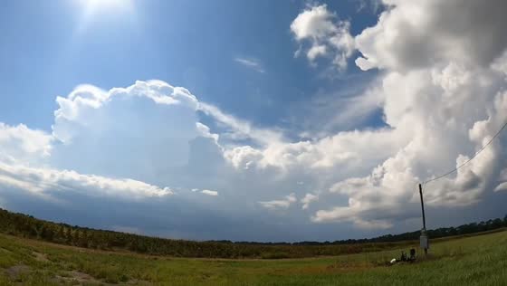 Timelapse of storm clouds forming over World Golf Village, Florida, USA