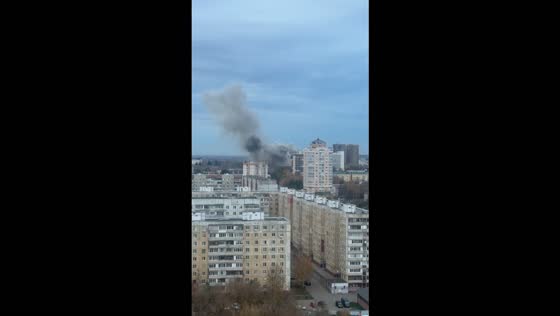 Thick smoke rises over Oryol after reported strike on industrial facility in Russia
