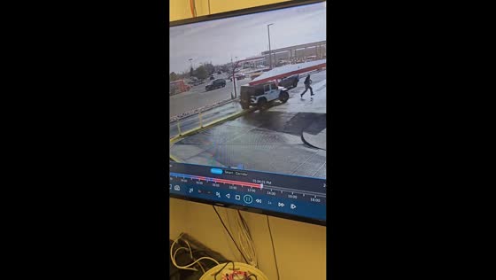 Jeep crashes into structure while exiting car wash in Pueblo, Colorado, USA