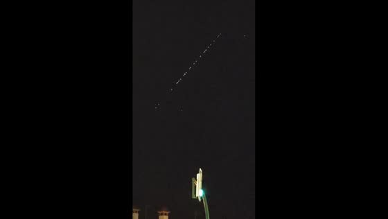 Starlink satellite train amazes viewers in Cordoba, Argentina