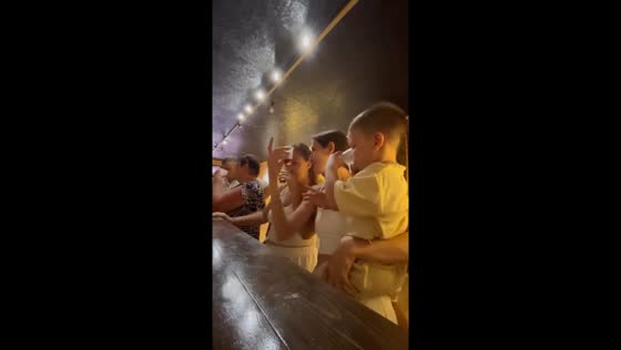 Wine tasting turns unexpected in Besleti , Georgia